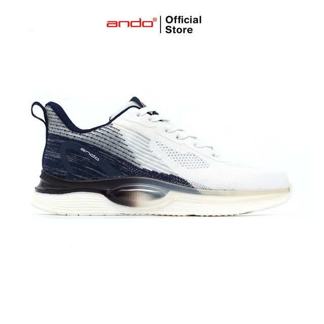 Jual Ando Official Sepatu Sneakers G-Class Pria Dewasa - Putih/Navy ...