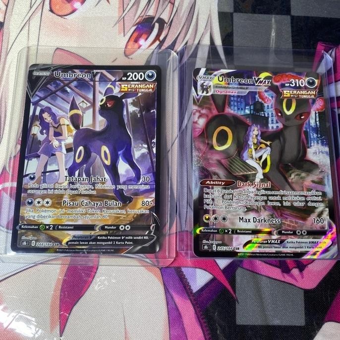 Jual Kartu Pokemon TCG ID Indonesia SWSH S8b Umbreon V & VMax CSR ...