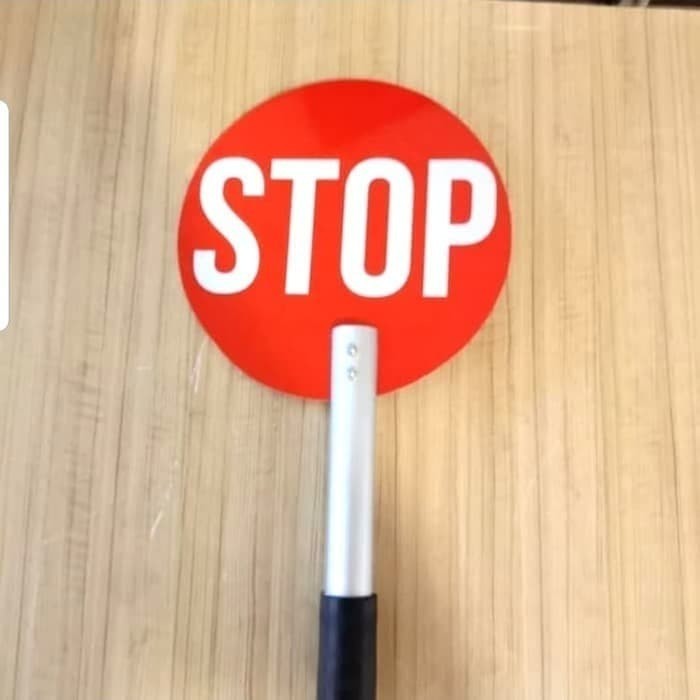 Jual SIGN PLAT K3 RAMBU STOP DIAMETER 24CM PEGANGAN 22CM | Shopee Indonesia