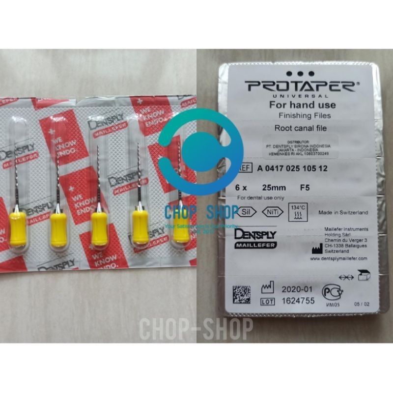 Jual ORIGINAL DENTSPLY Protaper Universal Hand Use F1 F2 F3 F4 F5 SX S1 ...