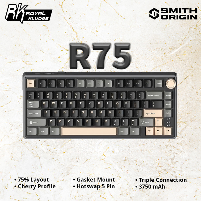 Jual Promo Royal Kludge Rk R75 Wireless Mechanical Keyboard | Shopee ...