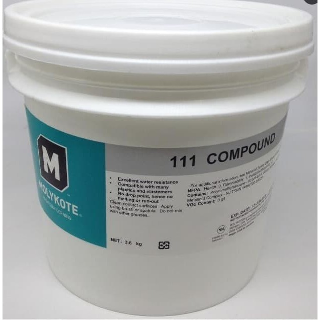 Jual DOW CORNING MOLYKOTE 111 COMPOUND SILICONE GREASE 3,6KG,MOLYCOTE