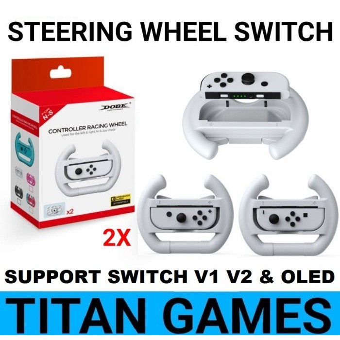 Jual PROMO NINTENDO SWITCH OLED CONTROLLER STEERING RACING WHEEL # ...