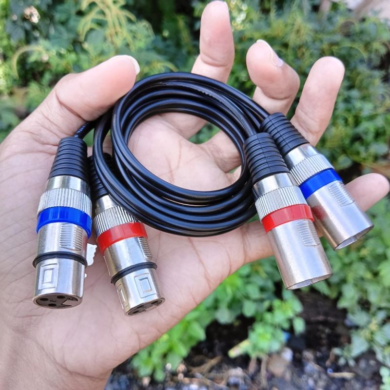 Jual kabel canon xlr makita original tembaga murni 1 set / pasang untuk