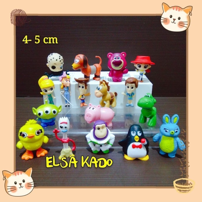 Jual Action Figure Toy Story Set Isi 17 Chibi Hiasan Kue Topper Cake ...