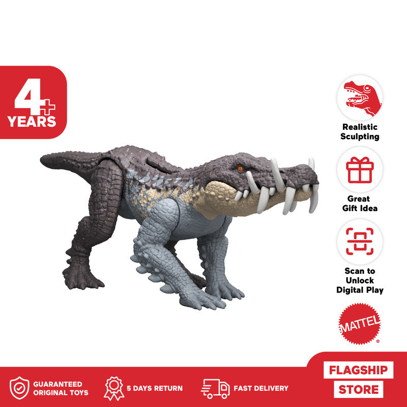 Jual Jurassic World Strike Attack Kaprosuchus Dinosaur Toy With Single ...