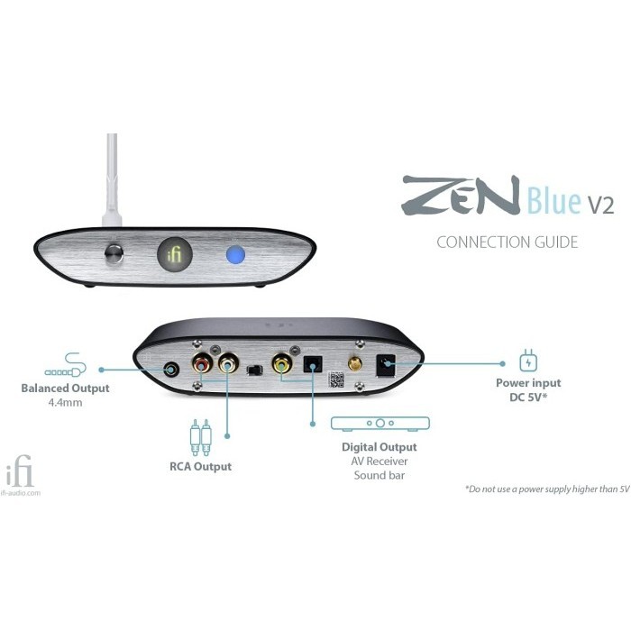 ifiーaudio ZEN Blue V2 (Bluetooth5.0受信機) Audio46 | Headphones, Earphones & Audio Gear