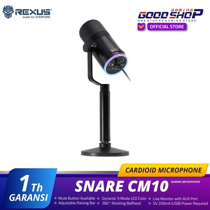 Jual Rexus Microphone Snare Cm10 | Shopee Indonesia