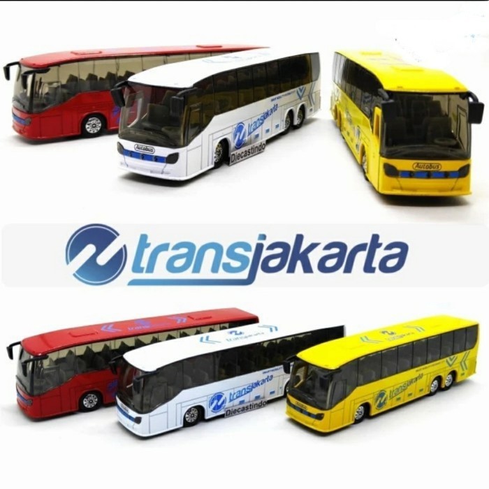 Jual BUSWAY TRANSJAKARTA DIECAST BUS MINIATUR BAHAN BESI BONUS BUBBLE ...