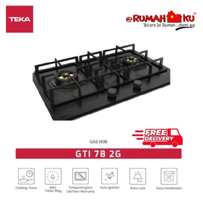 Jual Kompor Gas Tanam Teka Gti 78 2G Dt Ai Al 2Tr Built-In Gass Hob ...