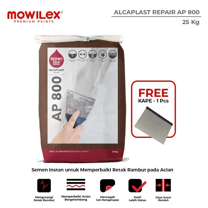 Jual Mowilex Alcaplast Repair AP 800 Semen Instan 25 Kg Shopee Indonesia