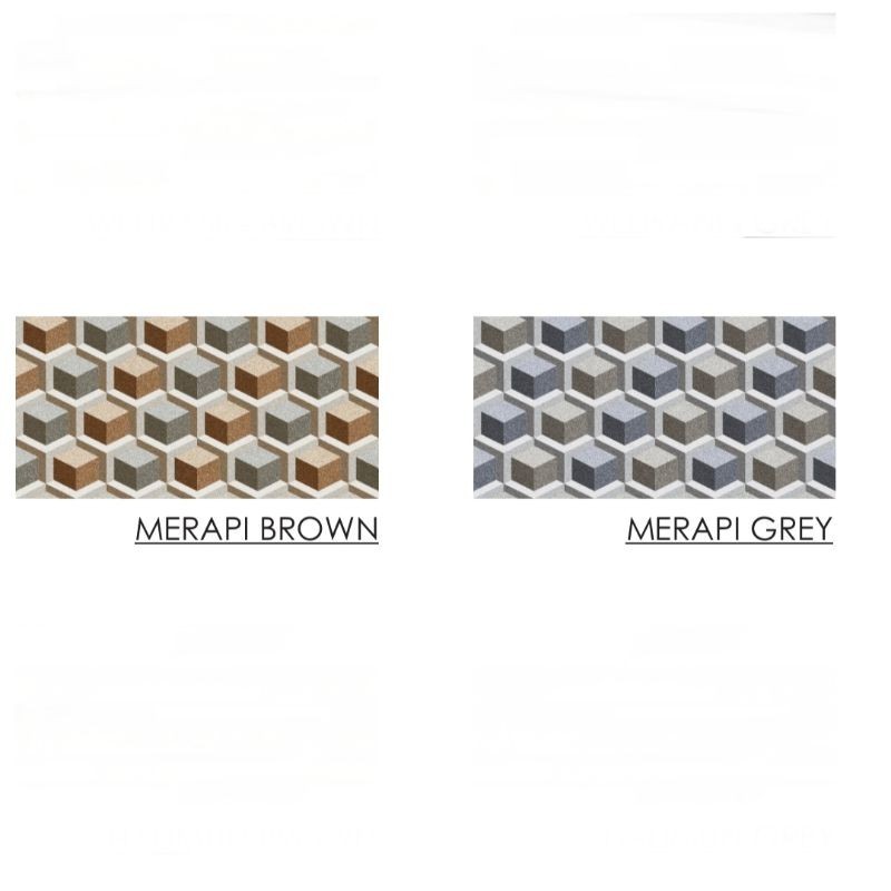 Jual KERAMIK MATTE MOTIF MERAPI BROWN DAN GREY UKURAN 20X40 BY KOBIN ...