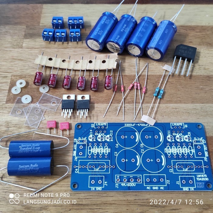 Jual 2x 20W Gainclone LM1875 Stereo Amplifier Kit2 FR4 PCB (HiGrade