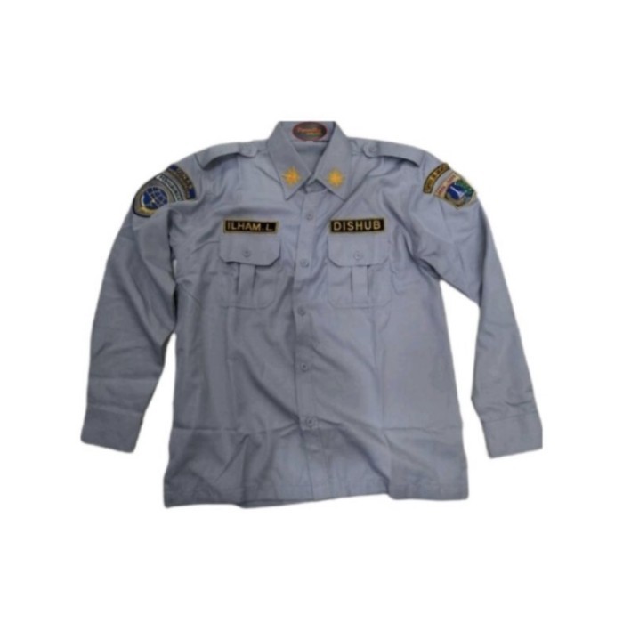 Jual Baju Dishub Abu Panjang Kemeja Abu Panjang Seragam Dishub Cowok