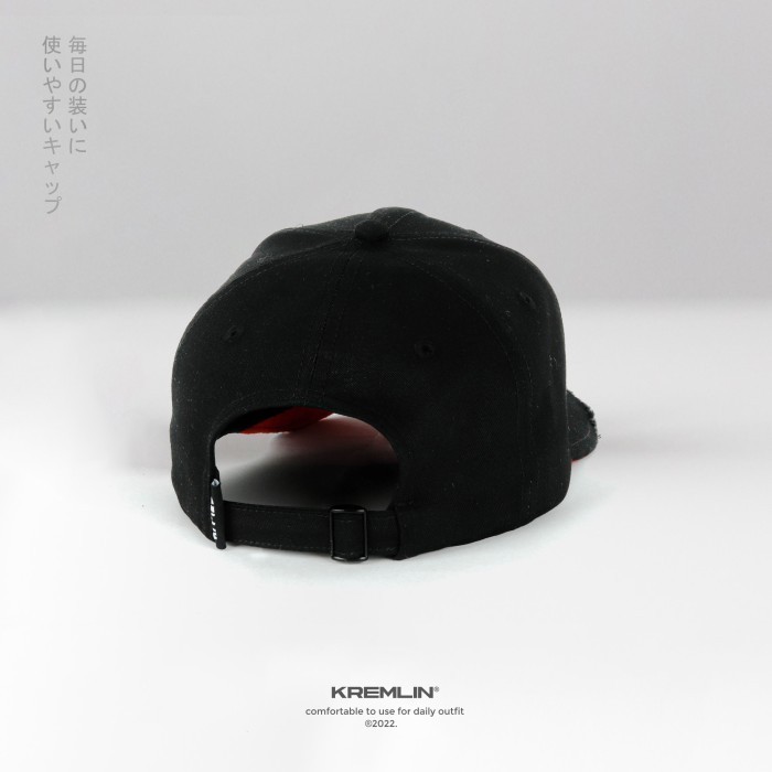 Jual Kremlin Topi Ripped Polo Cap Black - Akuma | Shopee Indonesia