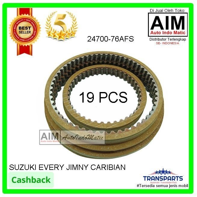 Jual Kopling Kit Matic A174 Suzuki Every Friction Disc 24700-76AFS ...