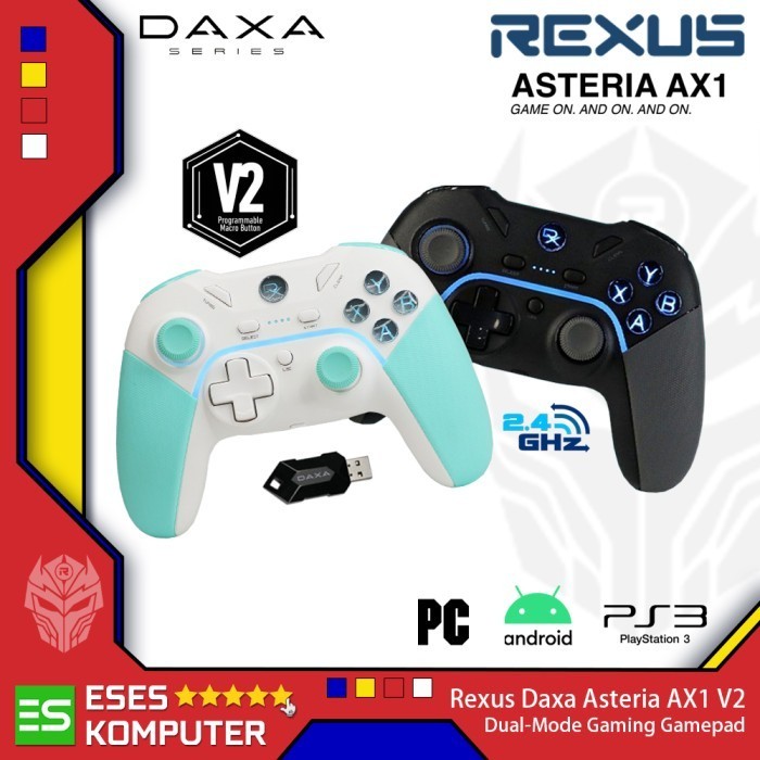 Jual Gamepad Rexus Daxa Ax1 V2 Asteria Wireless Gaming Joystick ...
