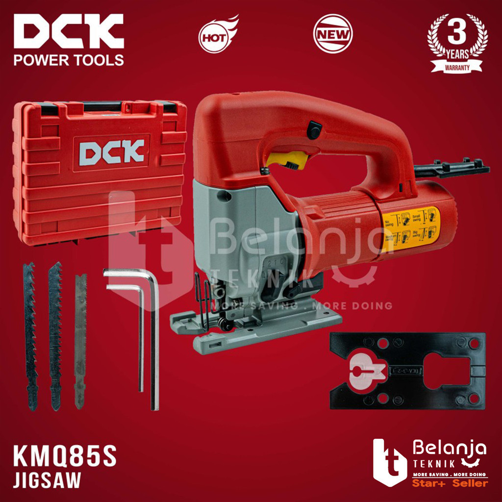 Jual DCK Mesin Gergaji Triplek Kayu Listrik KMQ85S Jigsaw 580 Watt 85MM Shopee Indonesia