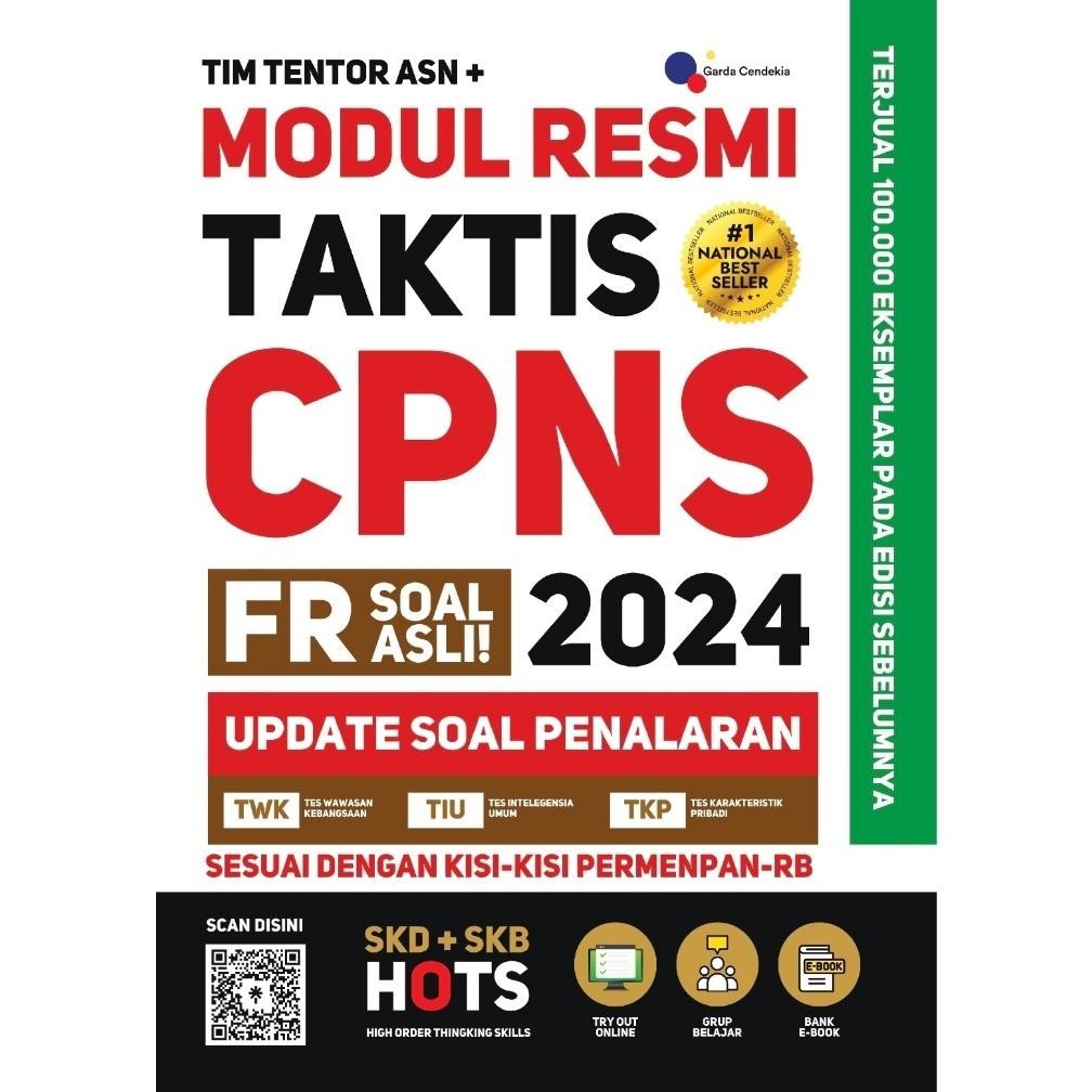 Jual Oz67 Siap Kirim !!! Buku Modul Resmi Taktis Cpns 2024 Fr Soal Asli ...