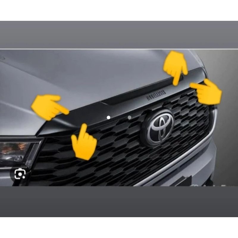 Jual Upper grille hood moulding ornament modelista innova zenix ...