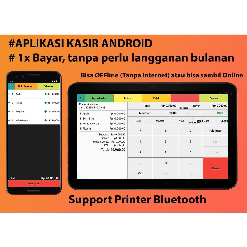 Jual Aplikasi Kasir Android Untuk Usaha Retail Dan Toko Bisa Cetak