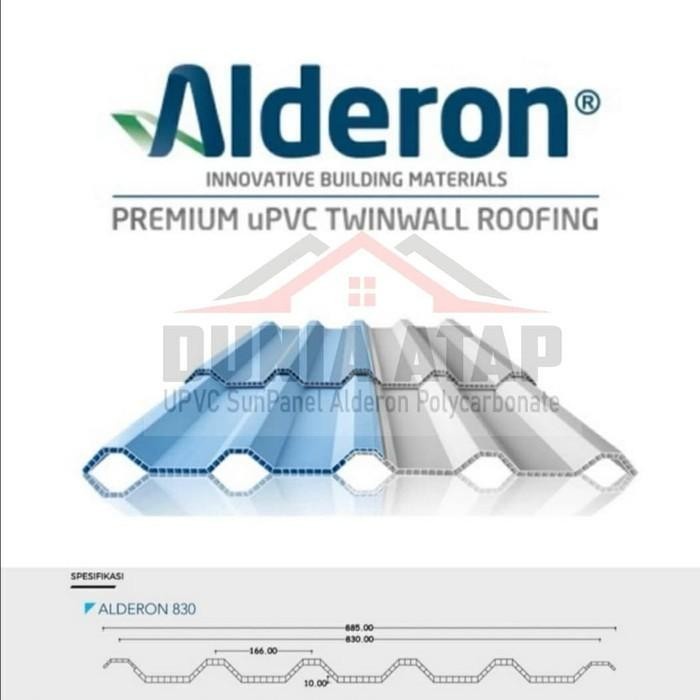 Jual Atap Upvc Alderon R830 Double Layer 10Mm - Panjang 2.5Meter ...