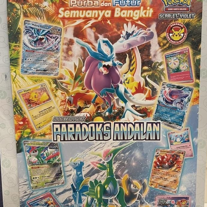 Jual booster kartu pokemon indonesia seri paradoks andalan satuan ...