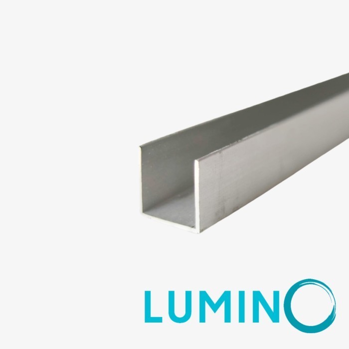 Jual ALUMINIUM PROFILE LIS U ALUMINIUM 15MM LUMINO | Shopee Indonesia
