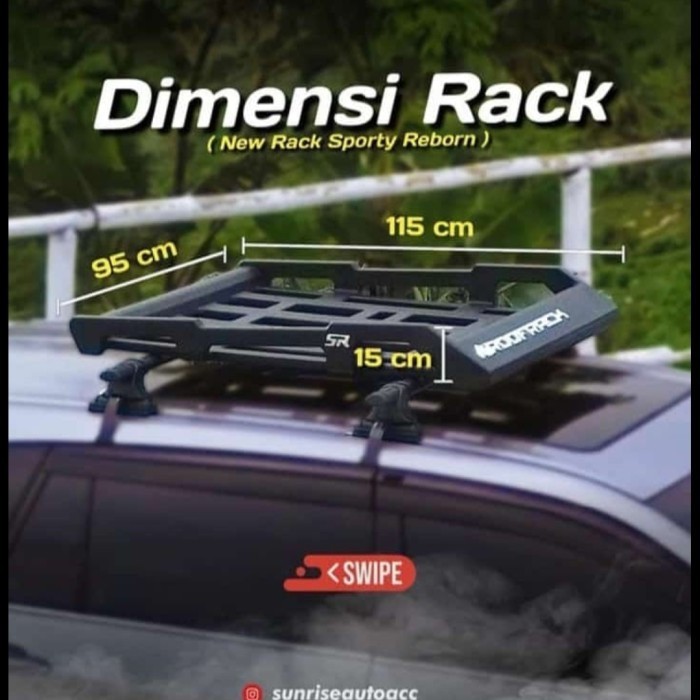 Jual Roof Rack Bagasi Atas Mobil Isuzu Panther Cross Bar Merek