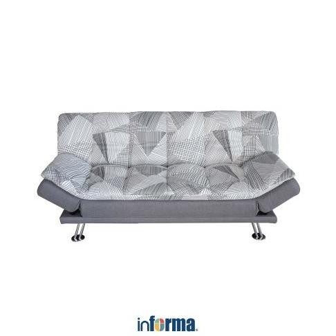 Jual READY INFORMA NEO SNOWVILLE SOFA BED FABRIC - HITAM MOCHA ...