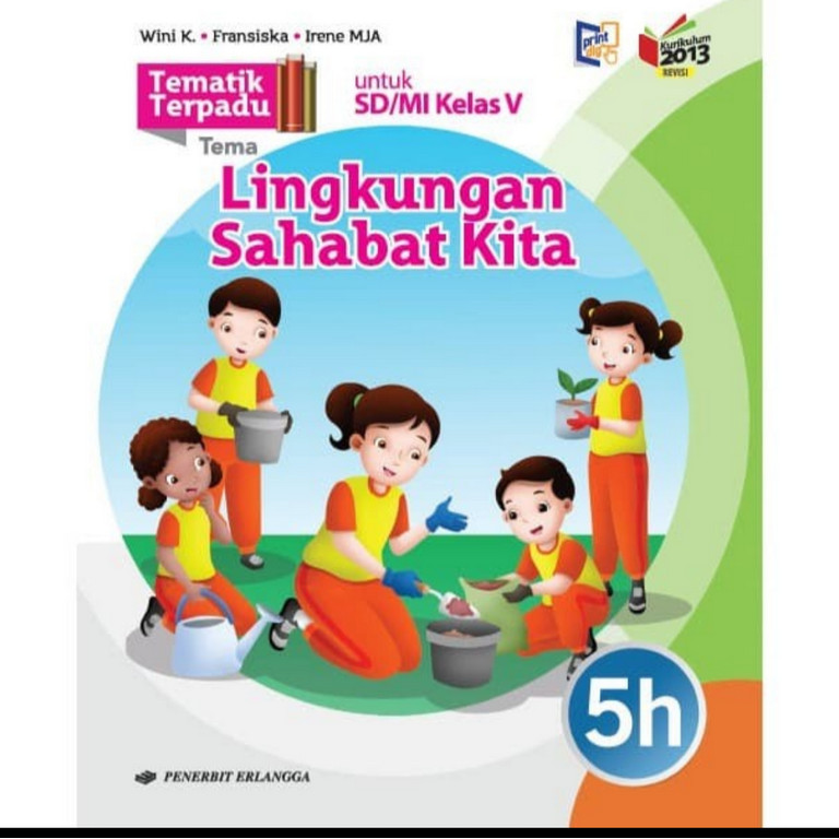 Jual BUKU BEKAS TEMATIK TERPADU KELAS 5H SD ERLANGGA K13 REVISI ...