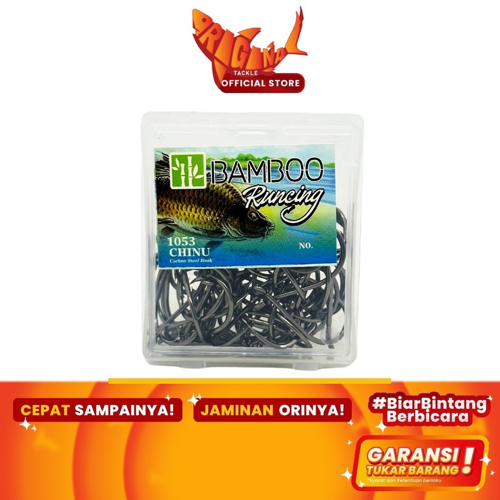 Jual Kail Hook Pancing Chinu Bamboo Runcing Mika Carbon