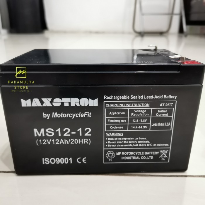 Jual Battery Sepeda Listrik Mr Jackie V Ah Aki V Ah Maxstrom