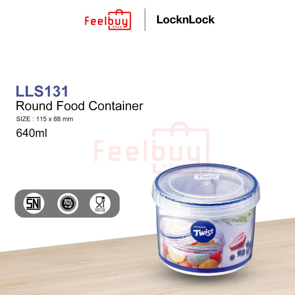 Jual LocknLock Round Food Container 640ml LLS131 | Shopee Indonesia