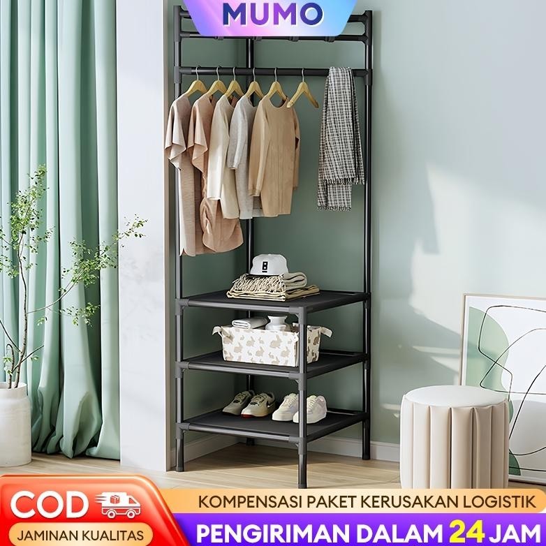 Jual Stand Hanger Rak Sudut Rak Gantungan Baju Jemuran Pakaian Portable ...