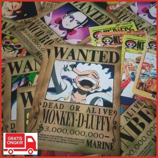 Jual New Arrival Poster Bounty One Piece Terbaru 1 Set Kru Komplit ...