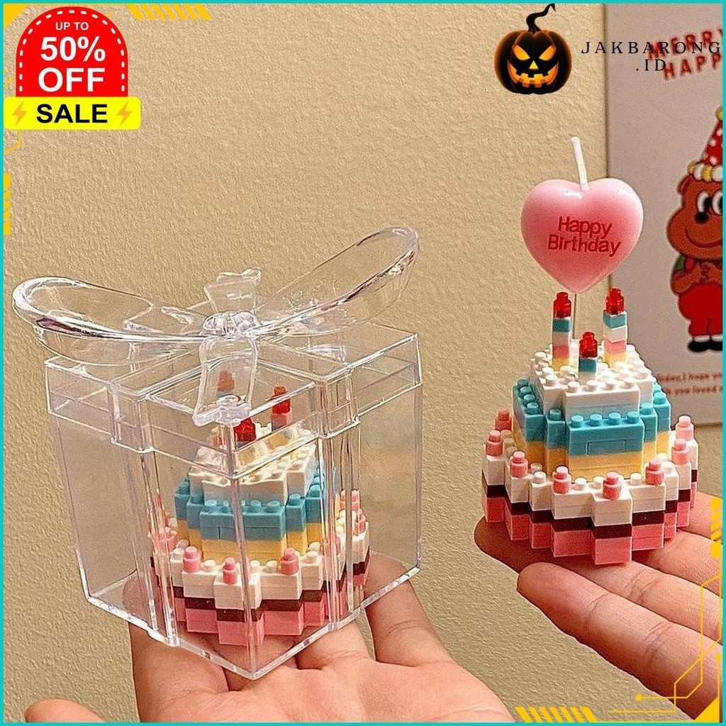 Jual NANO BLOCK CAKE GIFT BOX / MAINAN BLOK BALOK SUSUN MINI CAKE /KUE ...