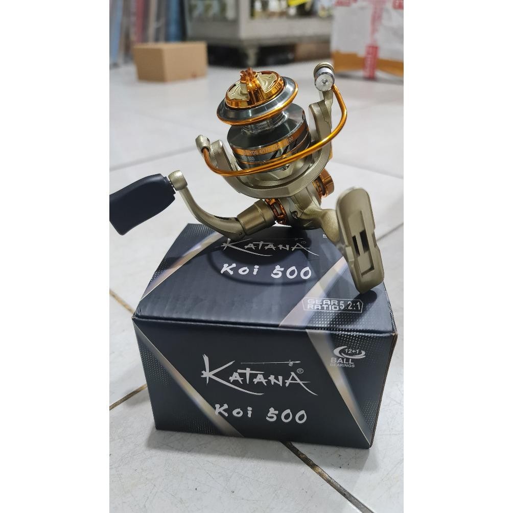 Jual Ede78 Reel Pancing Mini Katana Koi 500 12+1 Ball Bearing Power