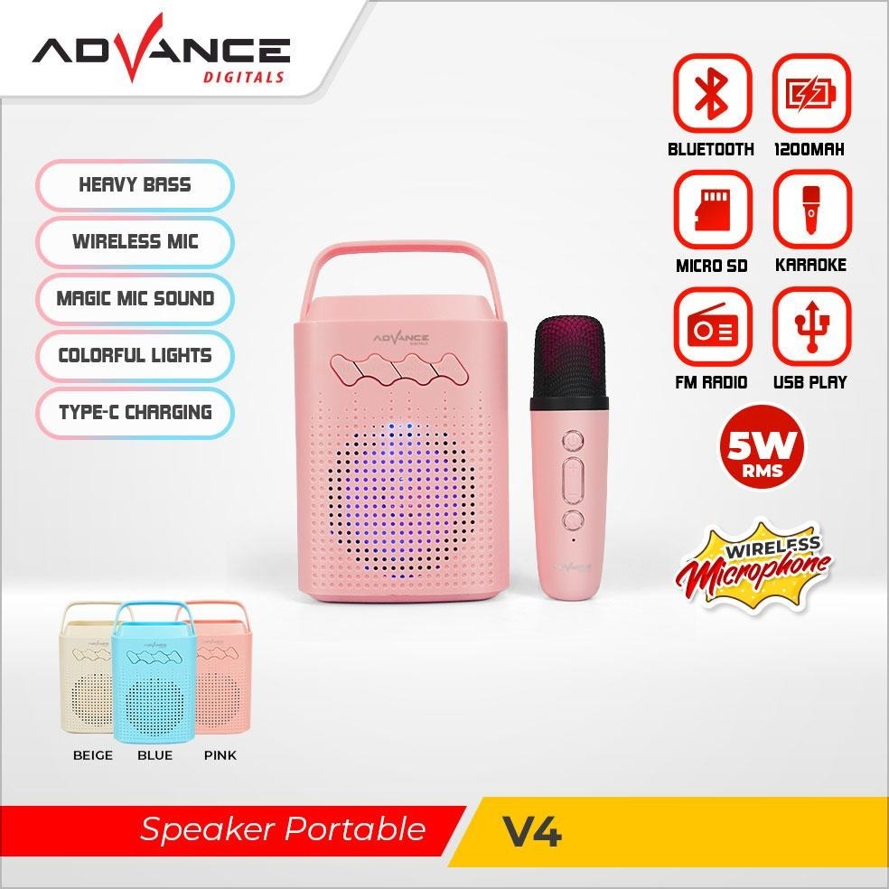 Jual Premium Gratis Ongkir+CodAdvance Speaker Bluetooth Karaoke
