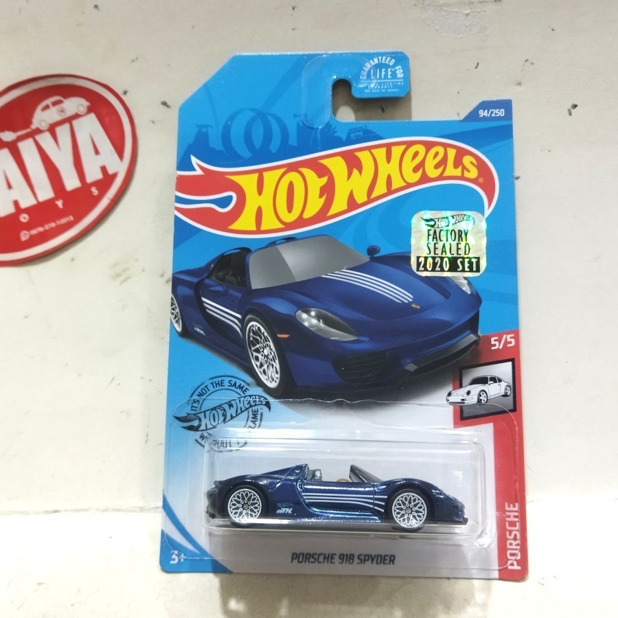 Jual Hot Wheels Super Treasure Hunt PORSCHE 918 SPYDER biru TH Factory ...