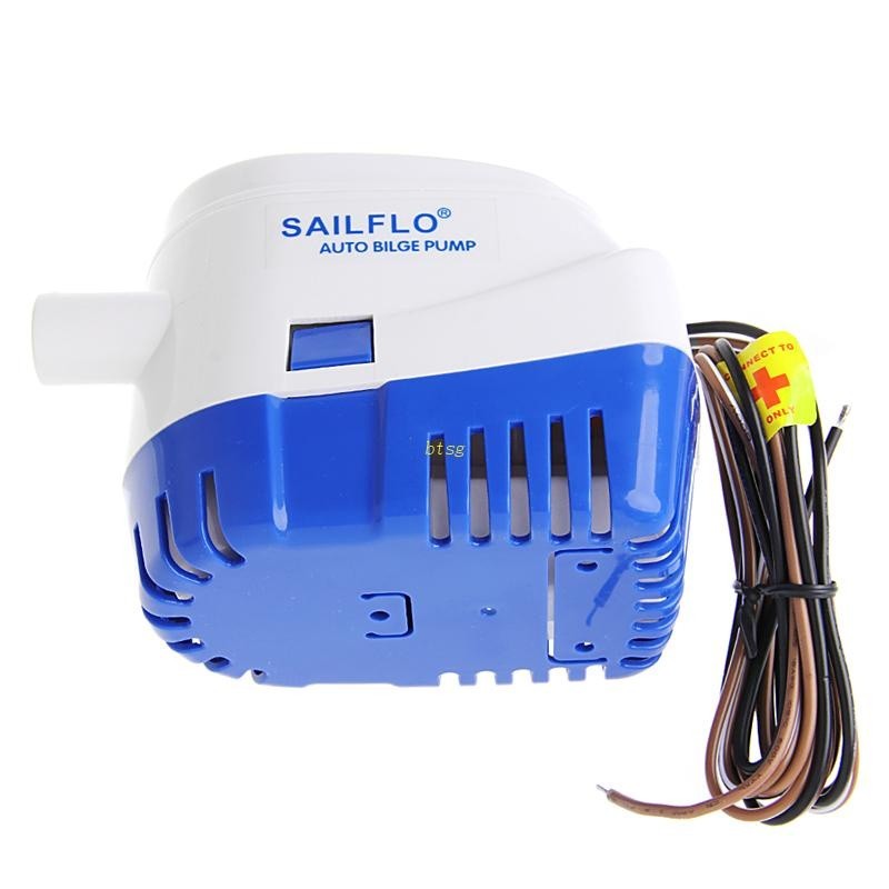 thumbnail interactive-video image 1 of 12V 1100 GPH Automatic Bilge Pump With Float Switch - Submersible Boat Water Pump 1 of 11