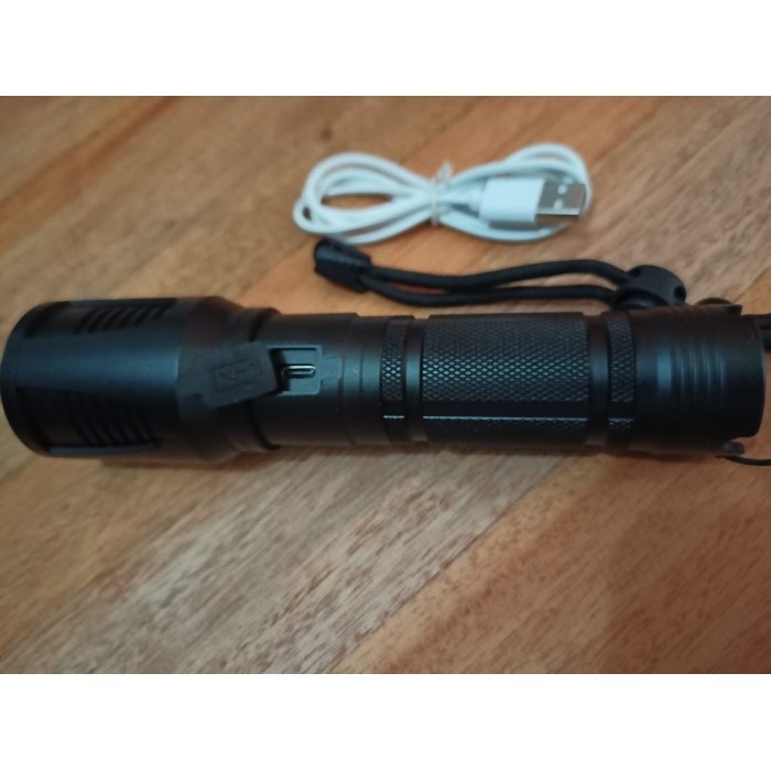 Jual Senter LED super terang XHP 90 ultrafire 18650 26650 USB-C outdoor ...
