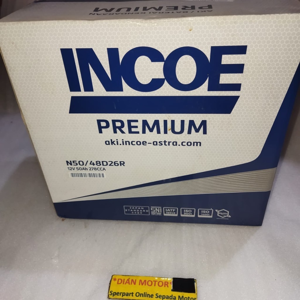 Jual INCOE INPR-N50 AKI MOBIL N-50 PREM INCOE | Shopee Indonesia