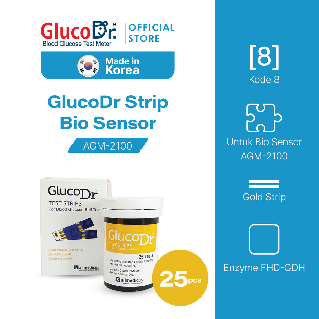 Jual Glucodr Strip Tes Agm Bio Sensor Strip Gula Darah Agm Bio Sensor Strip