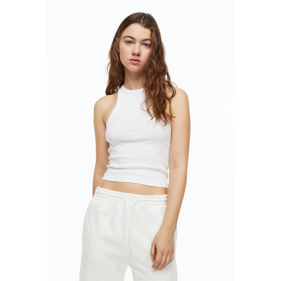 Cropped vest top