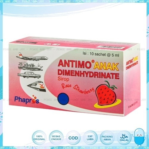 Jual ANTIMO CAIR ANAK DUS ISI 10 SACHET STRAWBERRY EXP OKT 2025 PEREDA ...