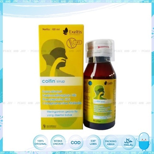 Jual COLFIN SYRUP 60 ML MENGATASI GEJALA FLU YANG DISERTAI BATUK ...