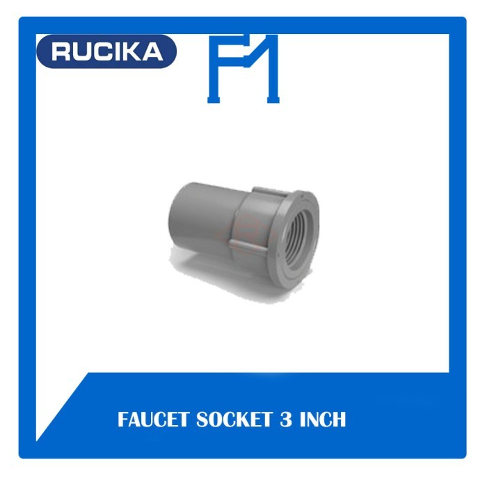 Jual RUCIKA FAUCET SOCKET AW 3 INCH SAMBUNGAN FITTING PIPA AIR PVC SOCK ...