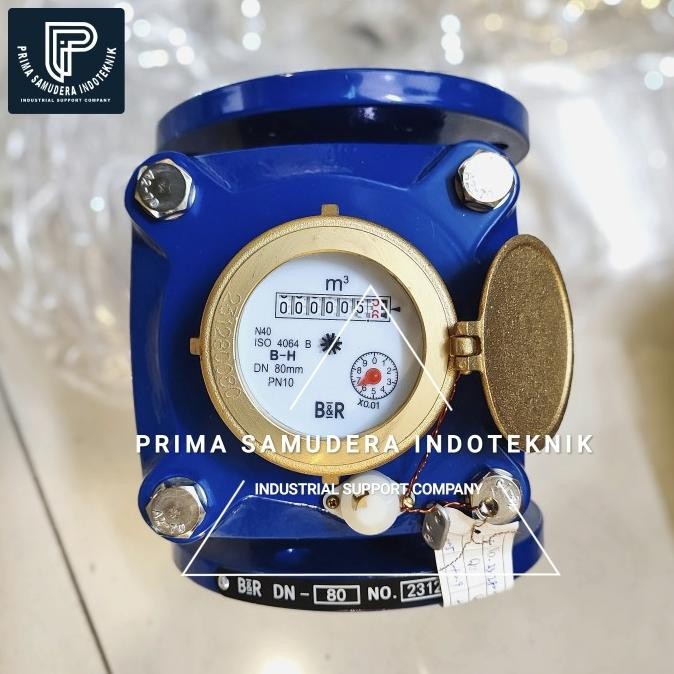 Jual Water Meter B&R 3 Inch Meteran Air Flow Meter Dn80 / B&R Flow ...