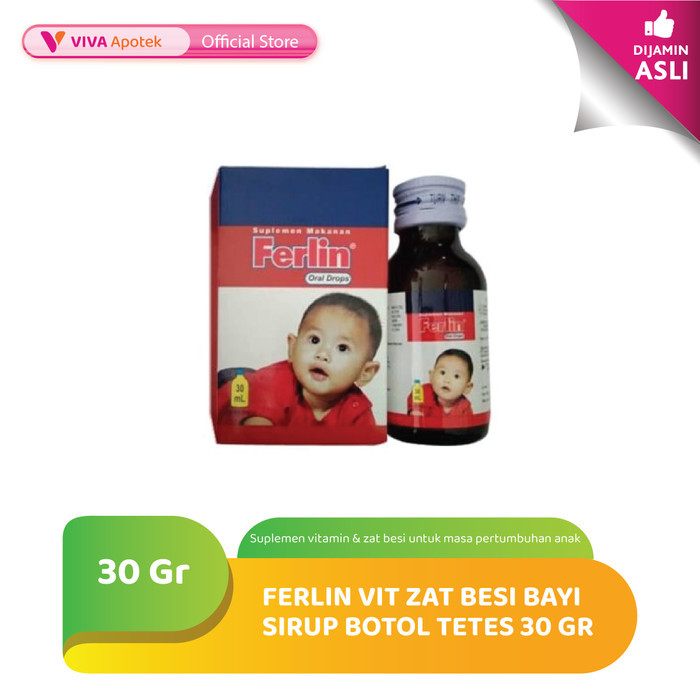 Jual Ferlin Drops untuk Memenuhi Kebutuhan Vitamin & Zat Besi Anak (30 ...